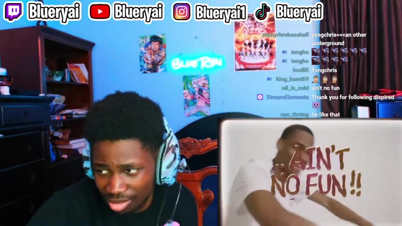 Blueryai Reacts To Ain't No Fun By Yvngxchris