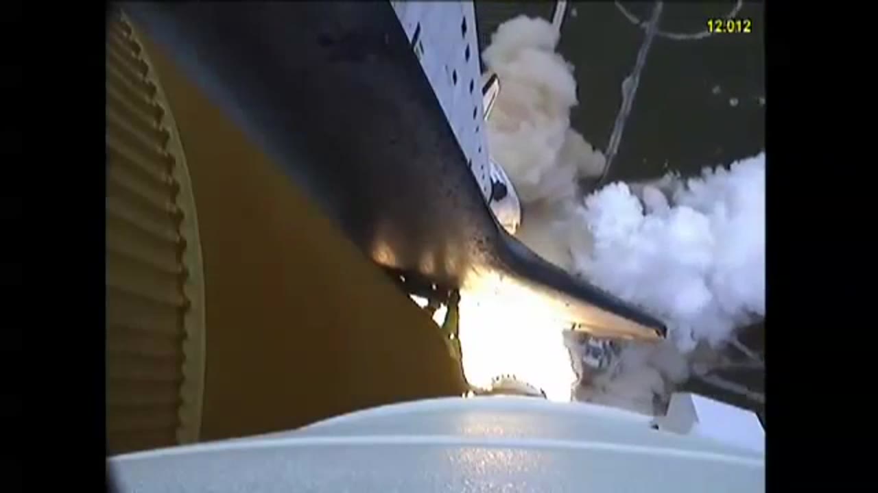 Booster Camera Video of Atlantis Launch