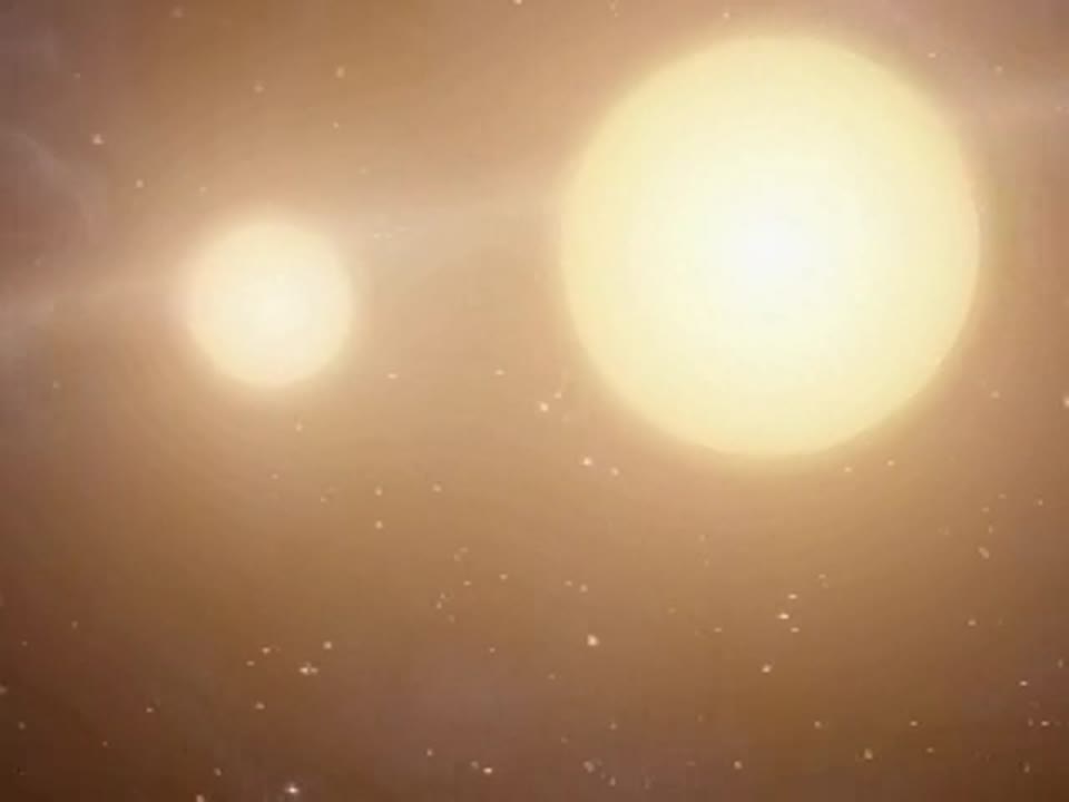 Two Suns Raise Family of Planetary Bodies