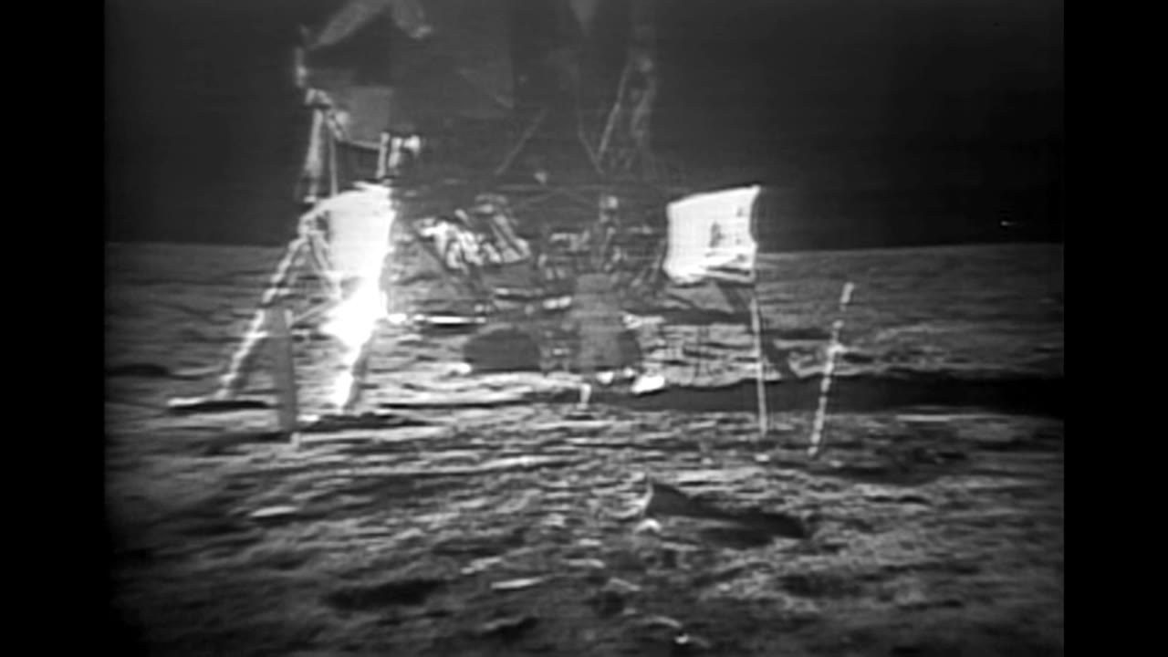 Partially Restored Video: Buzz Aldrin Walking and Running