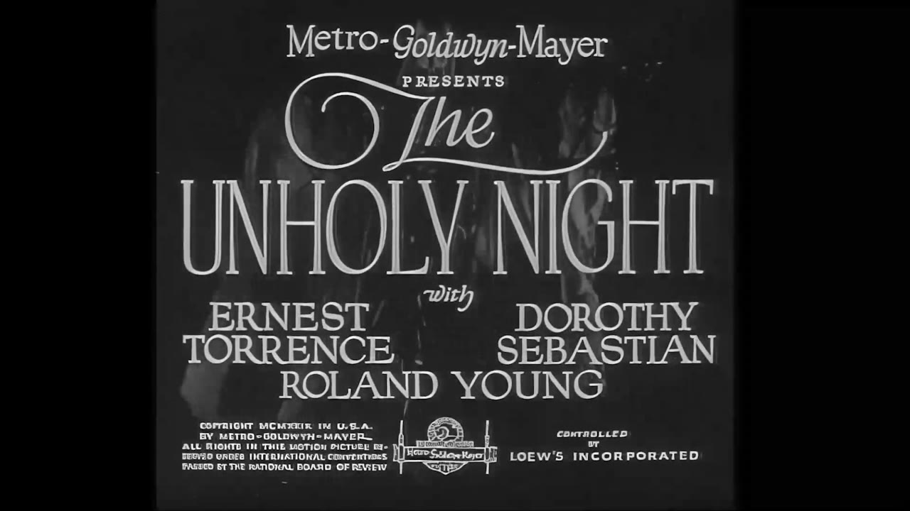 The Unholy Night (1929)