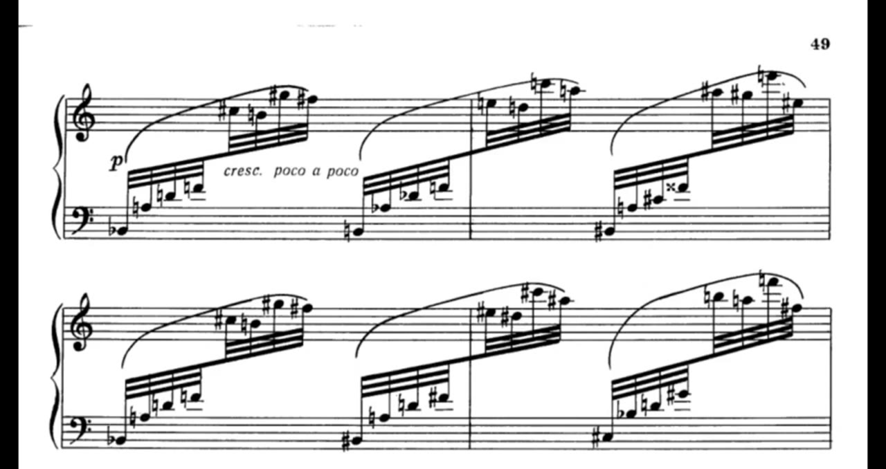 Nikolai Roslavets, 3 Etudes, III. Burlando