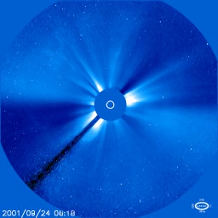Solar Flare Aimed at Earth