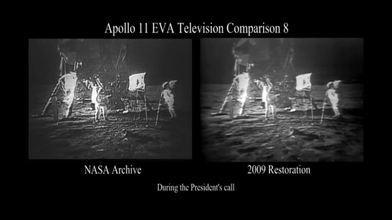 Apollo 11 40th Anniversary: Partially Restored Video of the Astronauts Talking with President Nixon