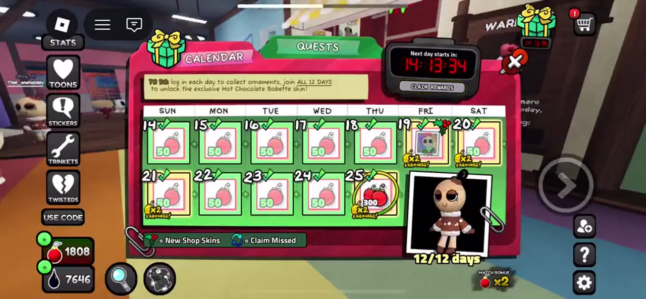 Me Playing Dandy's World On Christmas Day 2025 (December 25th, 2025)
