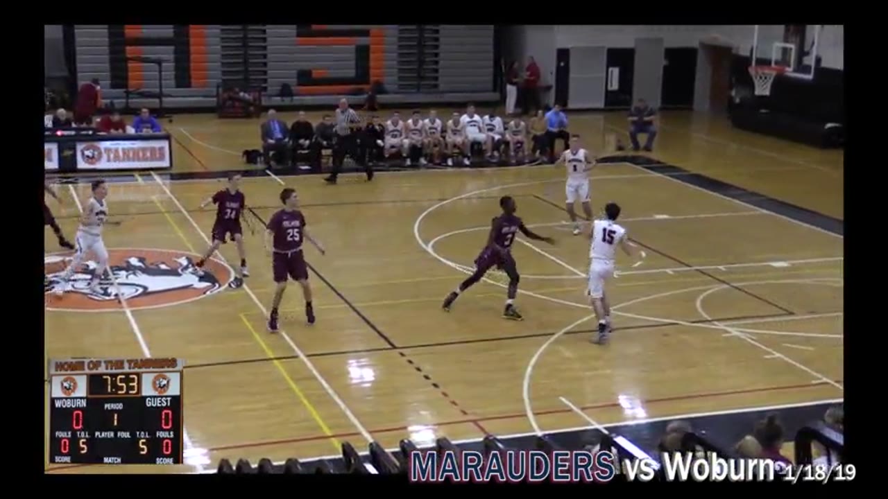 BHS Varsity Boys Basketball: Marauders vs Woburn 01/18/19