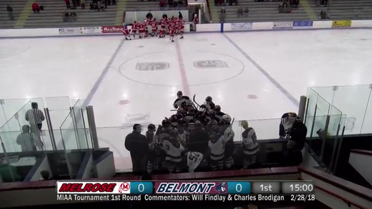 BHS Varsity Boys Ice Hockey 02/28/18