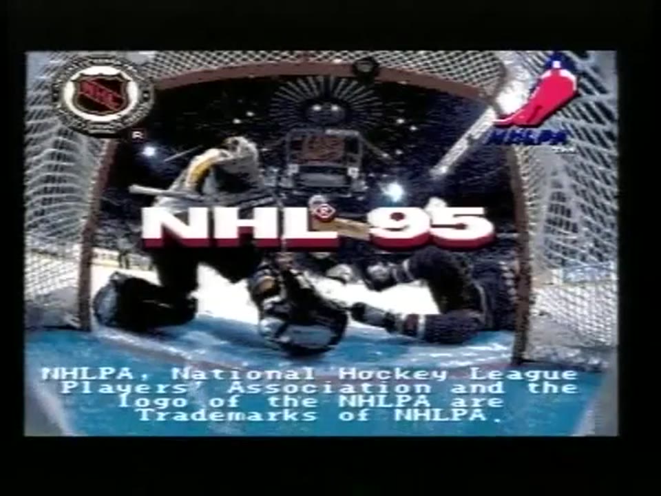 NHL ' 95 Sega Mega Drive PAL Gameplay