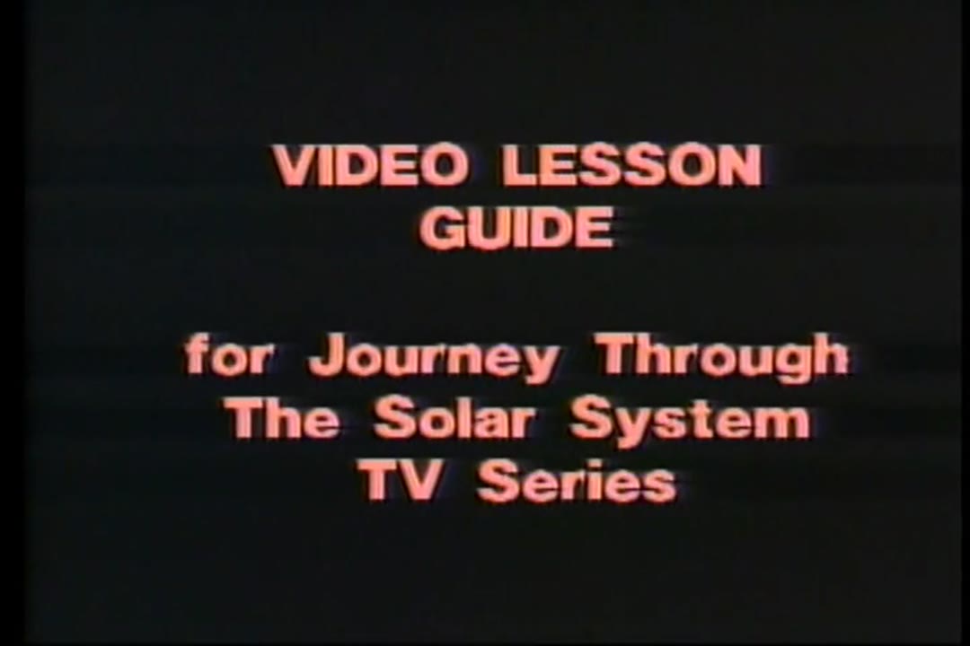 TEACHER LESSON GUIDE - JOURNEY THROUGH THE SOLAR SYSTEM SERIES