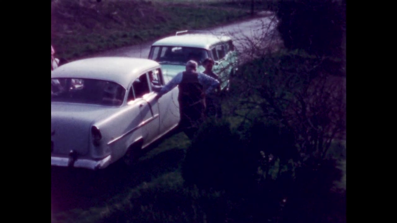 Home movie: 098064: 1950s artsy Army family road trips and double exposures