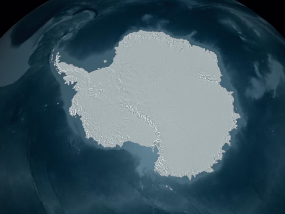 MODIS Mosaic of Antarctica view of Pine Island and Thwaites Glacier without ICESat Topography