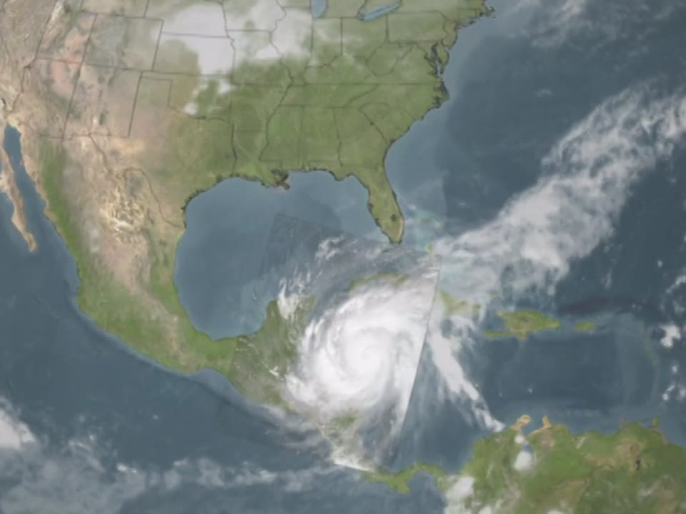 Hurricane Wilma MODIS Close-Up