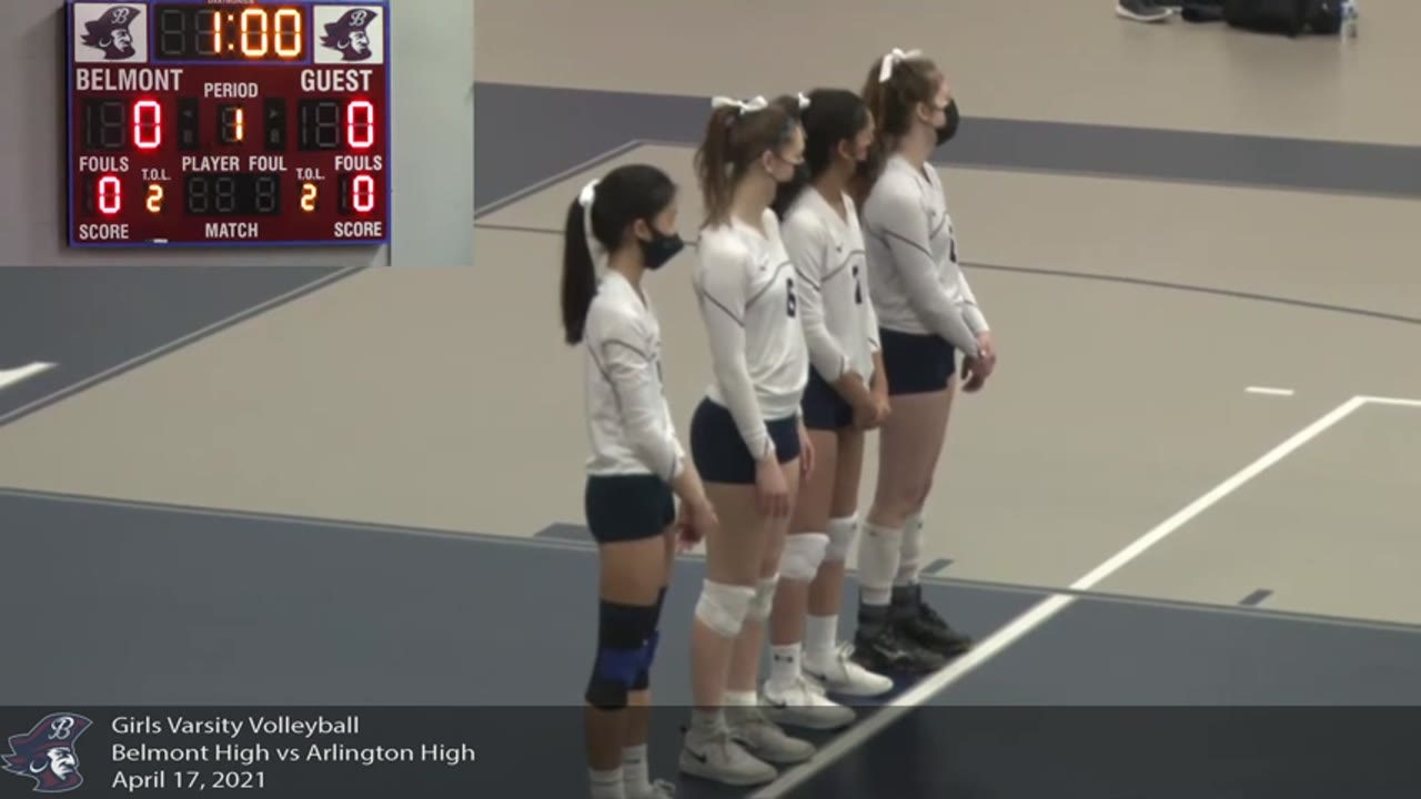 BHS Varsity Girls Volleyball: Marauders vs Arlington 04/17/21
