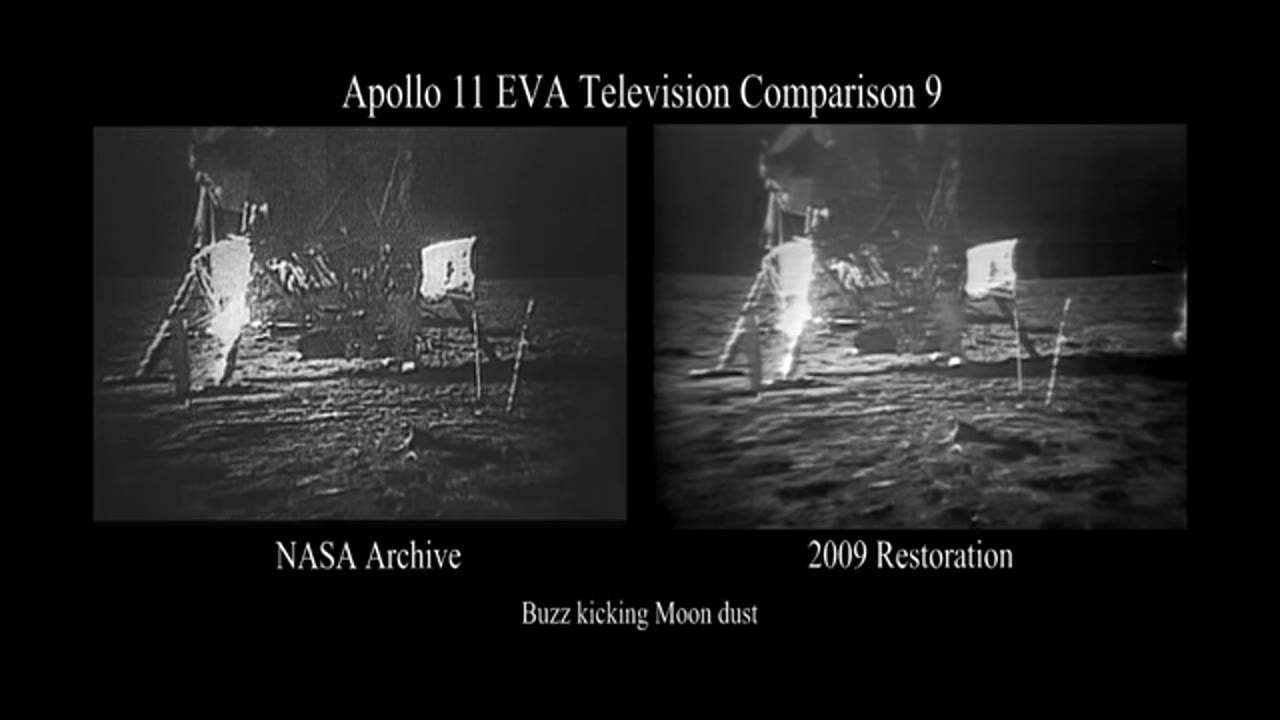 Apollo 11 40th Anniversary: Partially Restored Video of Buzz Aldrin Kicking Moon Dust