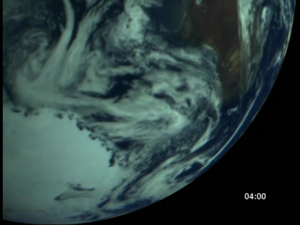 Earth Rotation from Galileo Imagery: 3600 x Real-Time (no rotation)
