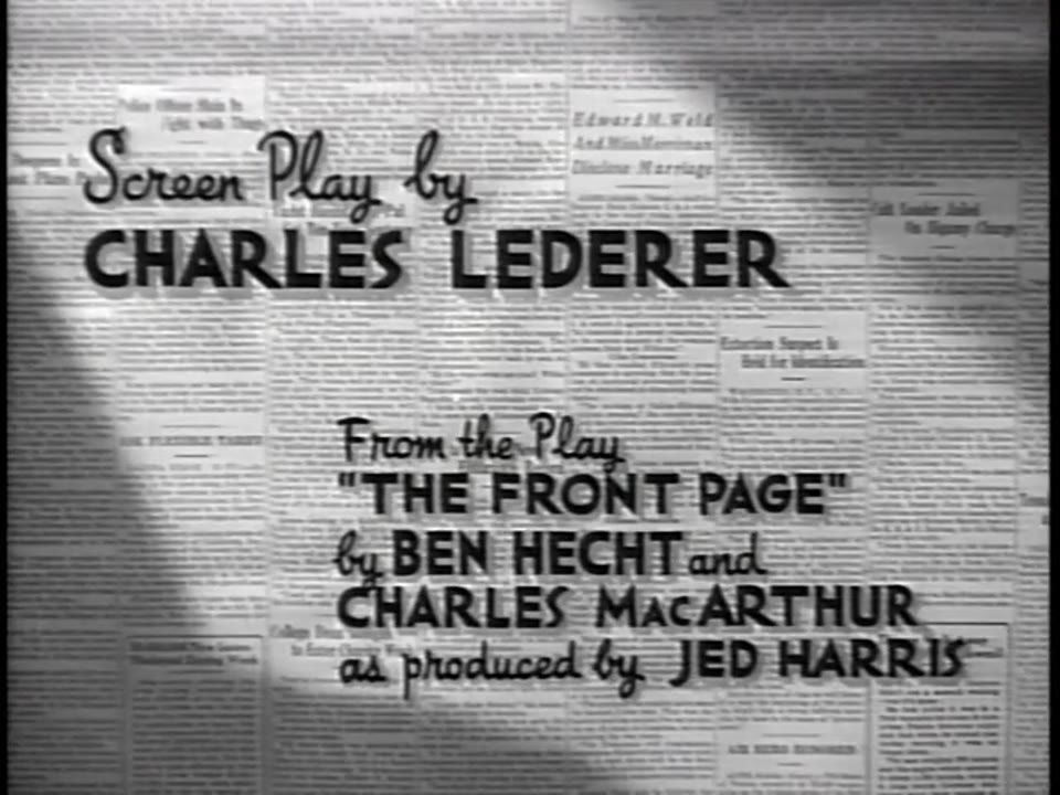 His Girl Friday