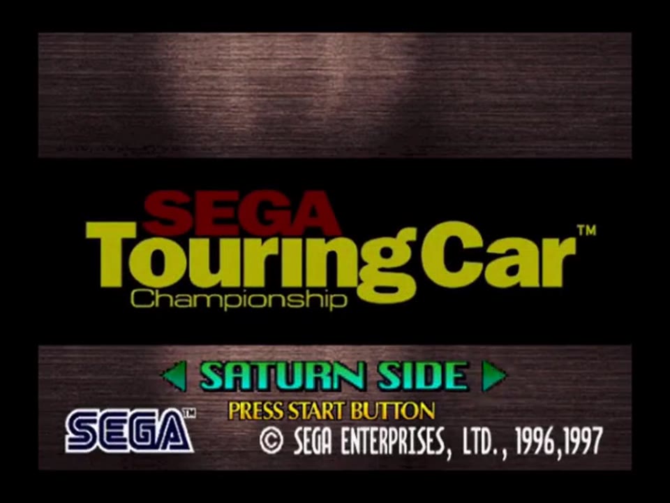 Sega Touring Car Championship Sega Saturn PAL Gameplay