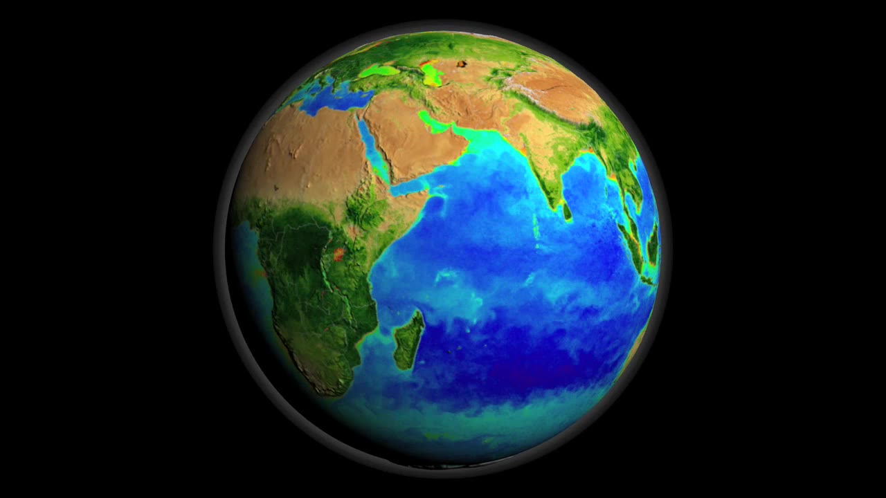 SeaWiFS Biosphere Global Rotation from 1997 to 2006
