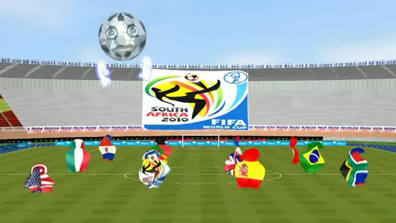World Cup 2010 - Wavin' Flags & Singing Soccerballs - Animated Clip