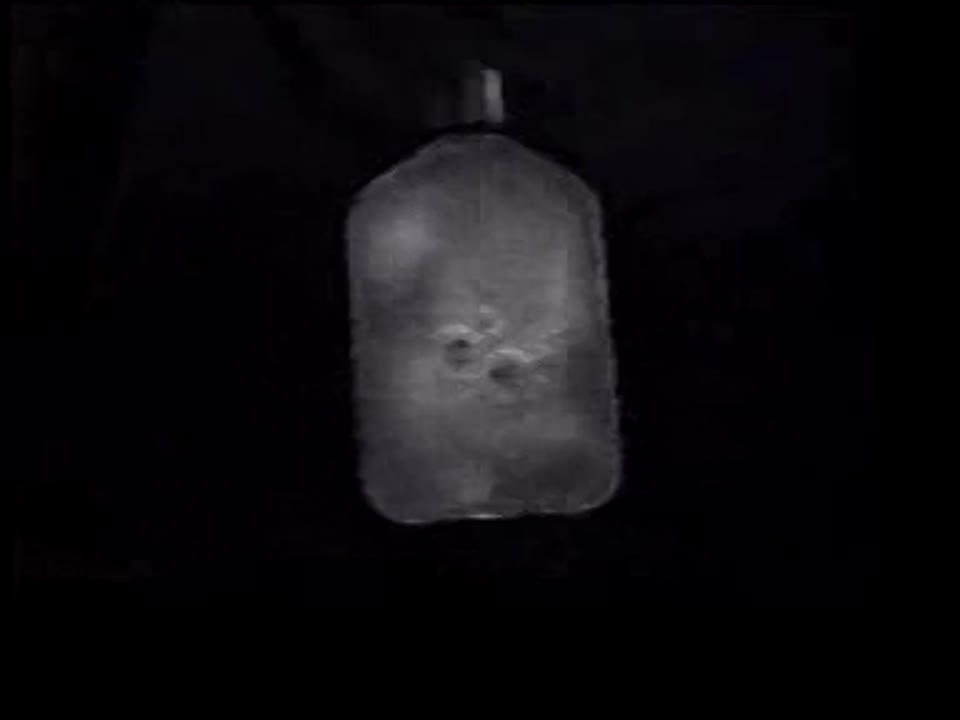 Video-A Bottle of Water And Bubbles Rotate on the International Space Station (ISS)