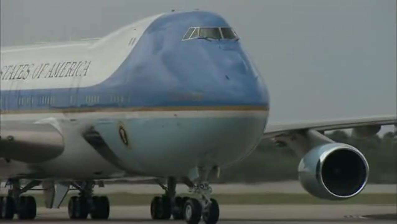 Air Force One Touches Down