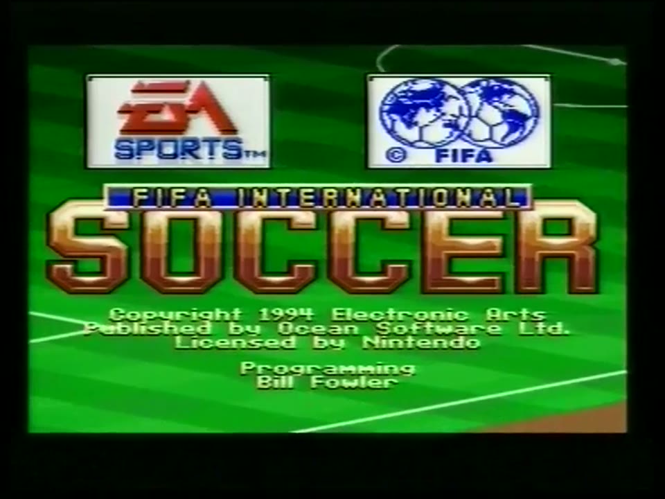 FIFA International Soccer Nintendo SNES PAL Gameplay