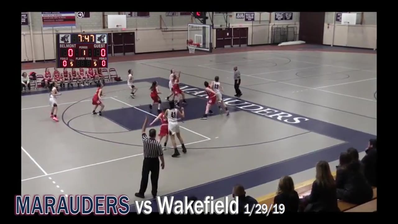 BHS Varsity Girls Basketball: Marauders vs Wakefield 01/29/19