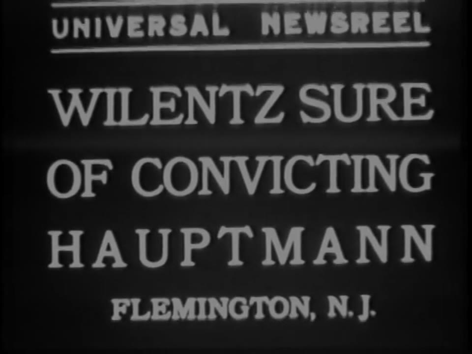 Wilenz Sure Of Convicting Hauptmann, 1935/01/28