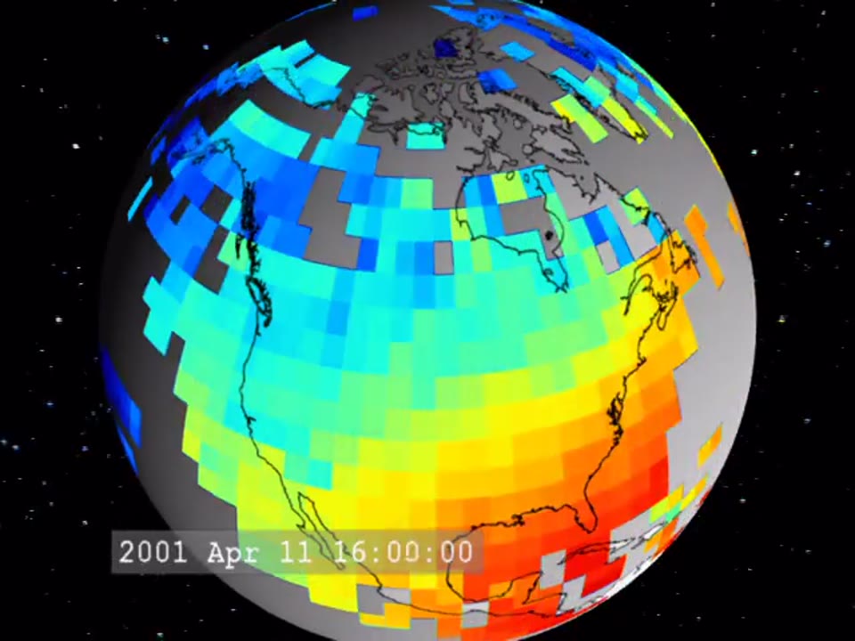Ionosphere Total Electron Content - April 2001