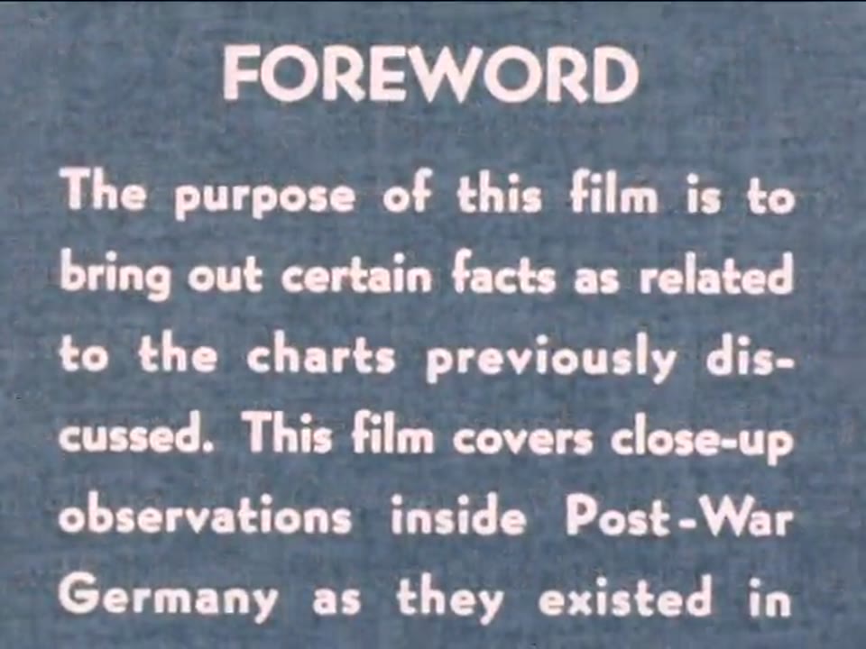 Postwar Germany: 28 Months After V-E Day