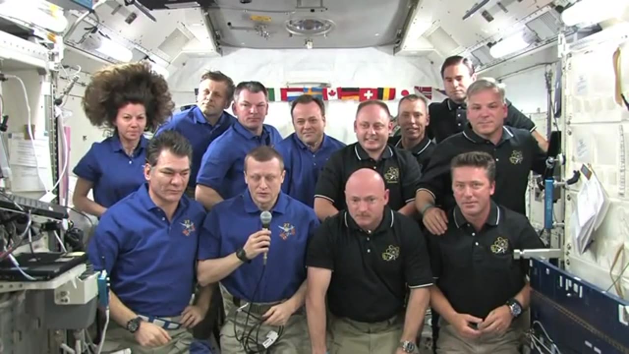 Pope Benedict XVI Greets Shuttle, Station Crew