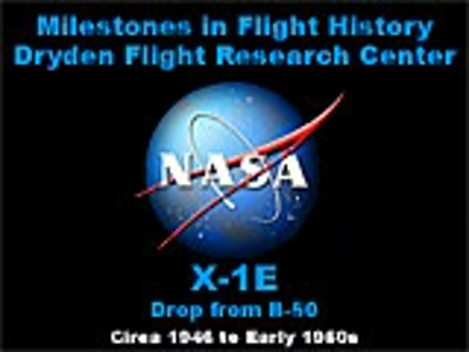 X-1E launch from B-50 mothership