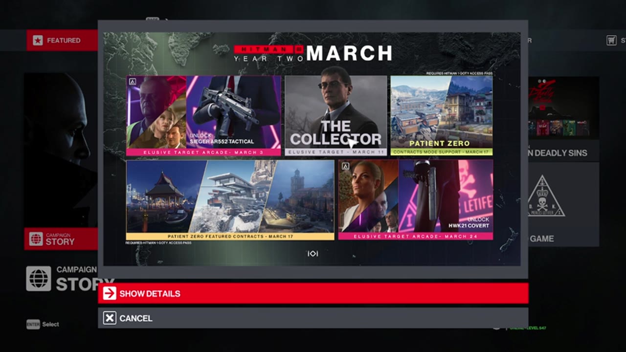 [2022-03-13] HITMAN 3 (PC): Elusive Target - The Collector