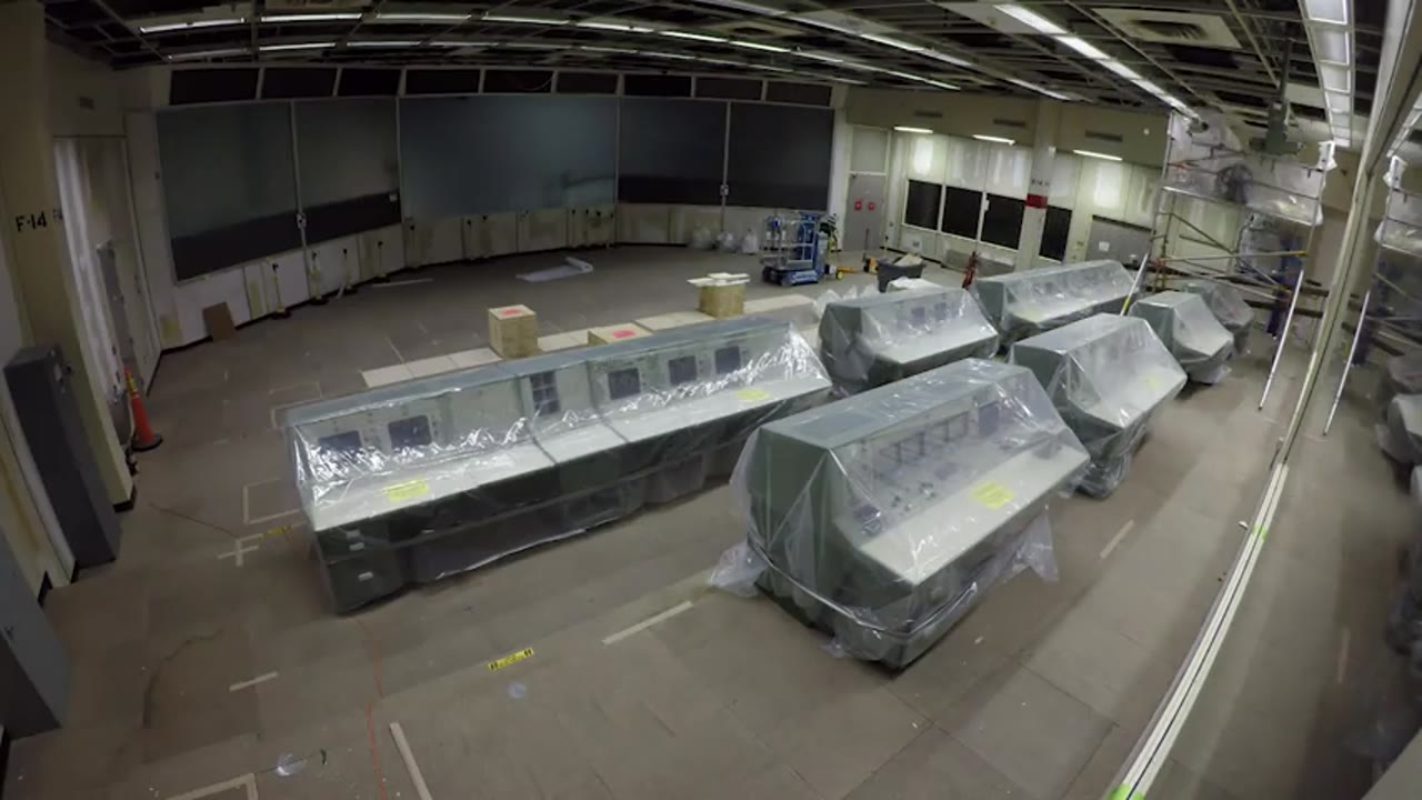 Apollo Mission Control Room restoration time lapse.