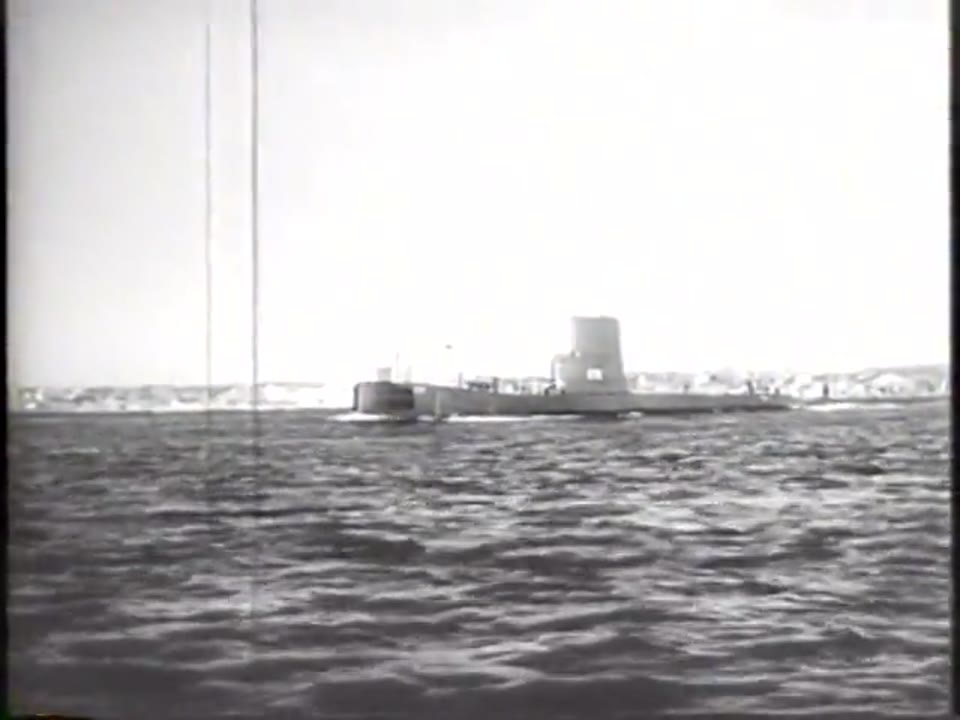 2nd Atom Sub Sea Wolf Undergoes First Sea Trials, 1957/02/11