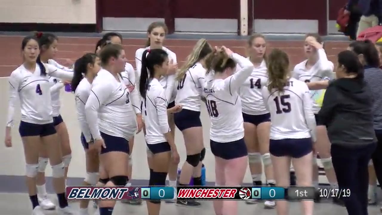BHS Varsity Volleyball: Marauders vs Winchester - 10/18/2019