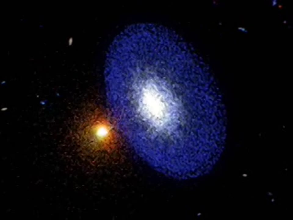 Hubble Spies Huge Clusters of Stars Formed by Ancient Encounter