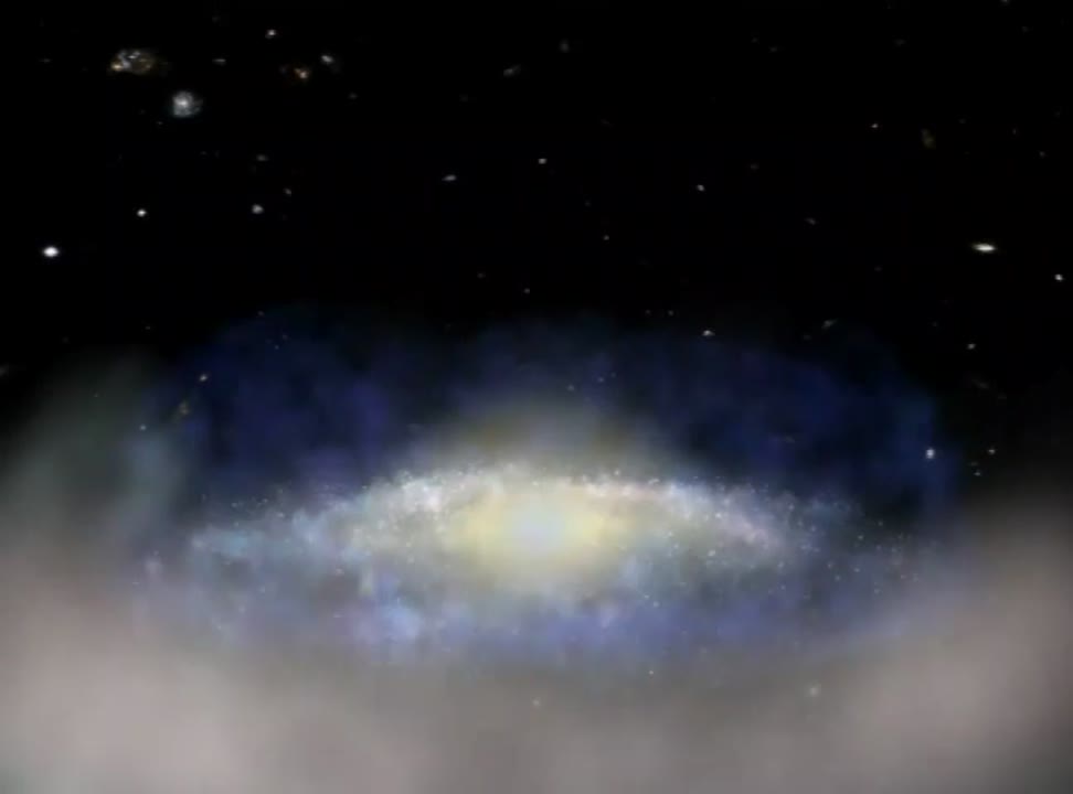 Animation of Galaxy C153 Stripped of Hydrogen