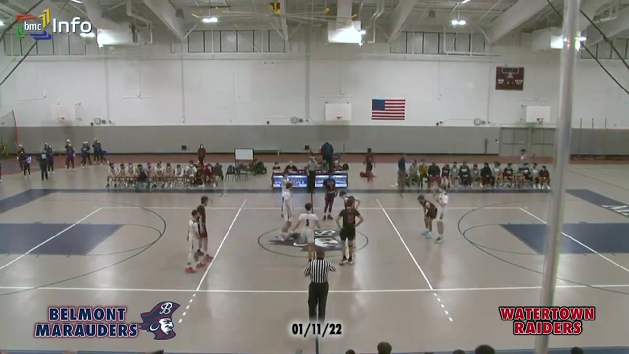 BHS Varsity Boys Basketball: Marauders vs Watertown 01/11/22