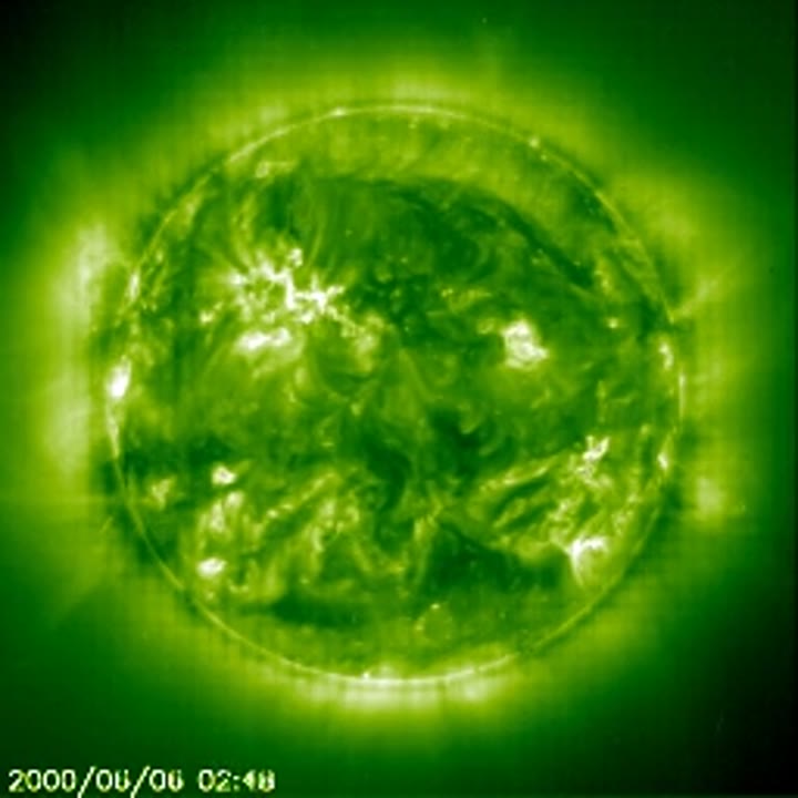 Solar Flare Aimed at Earth