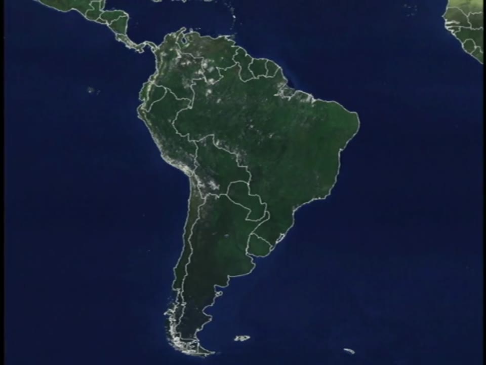 Deforestation of Rondonia, Brazil, from 1975 to 2001