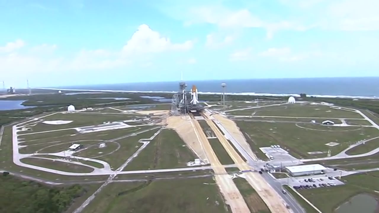Two NASA Space Shuttles on Two Launch Pads for Final Time