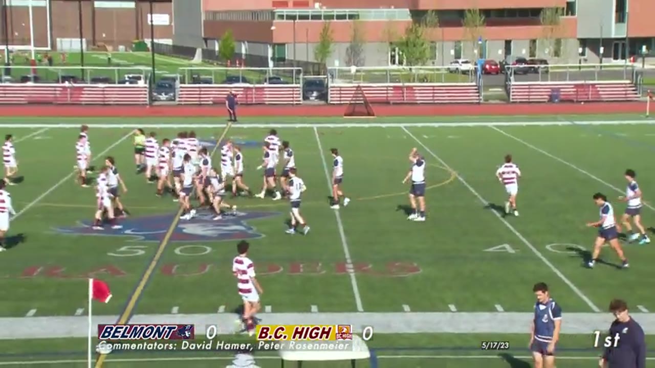 Belmont HS Boys Varsity Rugby Marauders vs B.C. High Eagles 05/17/23