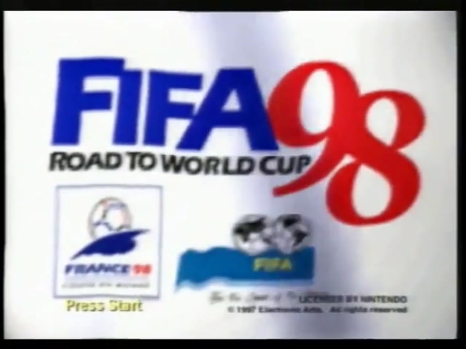FIFA Soccer ' 98 Road To The World Cup Nintendo 64 ( N 64) PAL Gameplay