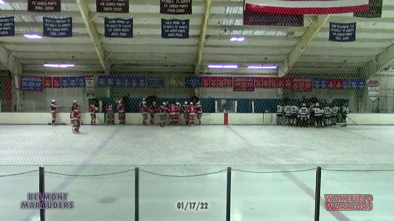 BHS Varsity Boys Ice Hockey: Marauders vs Wakefield 01/17/22