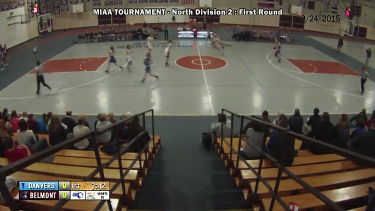 BHS Sports TV presents Varsity Girls Basketball: Marauders vs Danvers Falcons in 1st ROund of MIAA Tournament